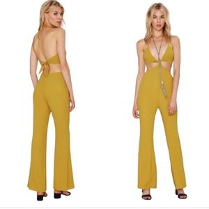 For Love and Lemons Jumpsuit Yellow S